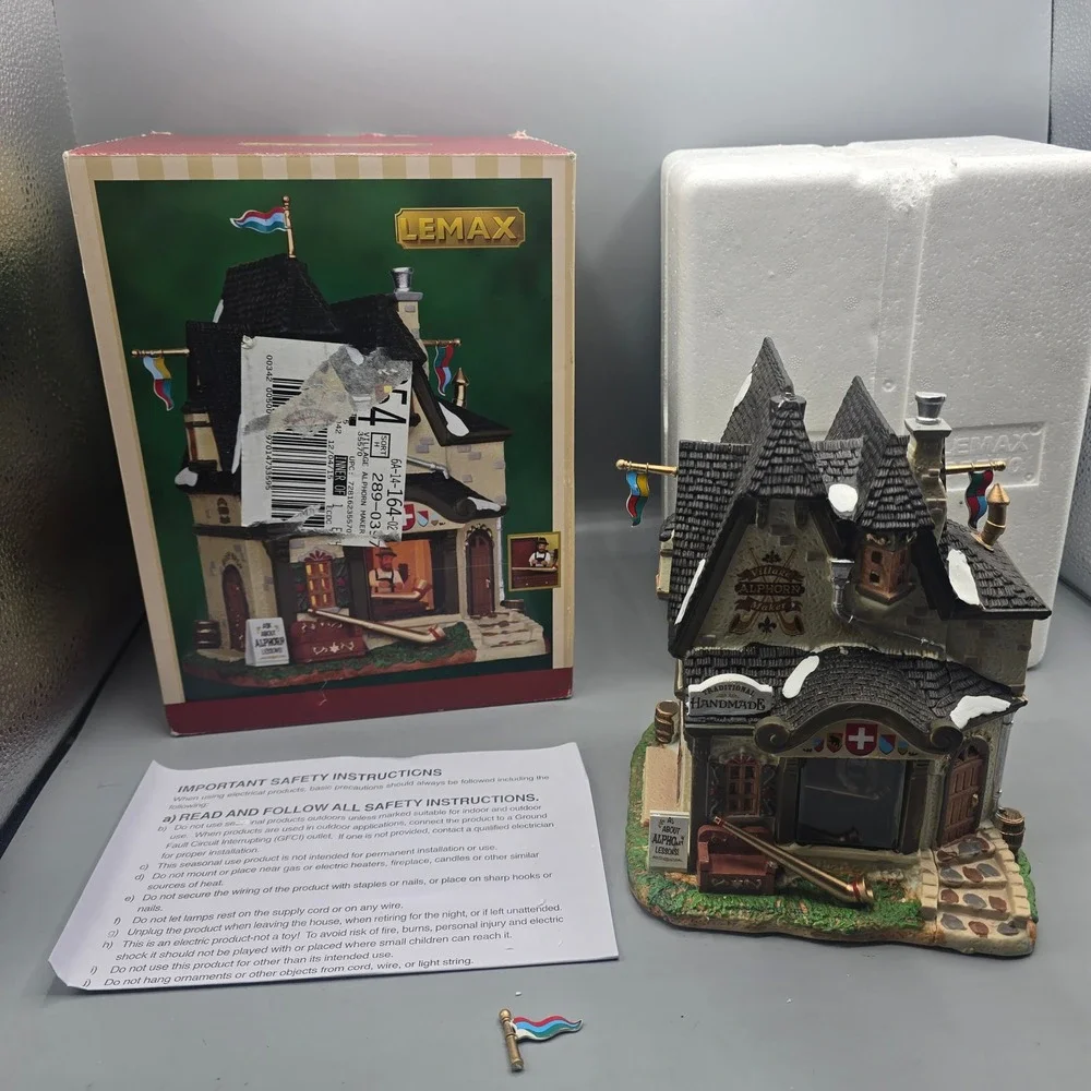 Lemax Village Alphorn Maker Caddington Village 35576 Christmas House 2013